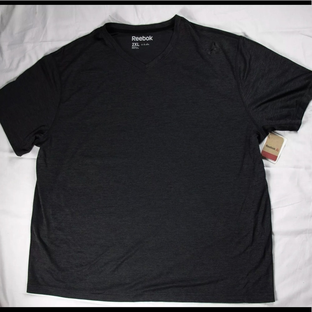 Reebok Men's Active Speedwick V-Neck 2XL Black